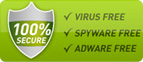 100% Secure - Virus Free, Spyware Free, Adware Free