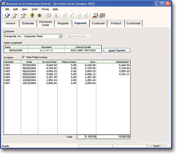 my invoices and estimates deluxe company database